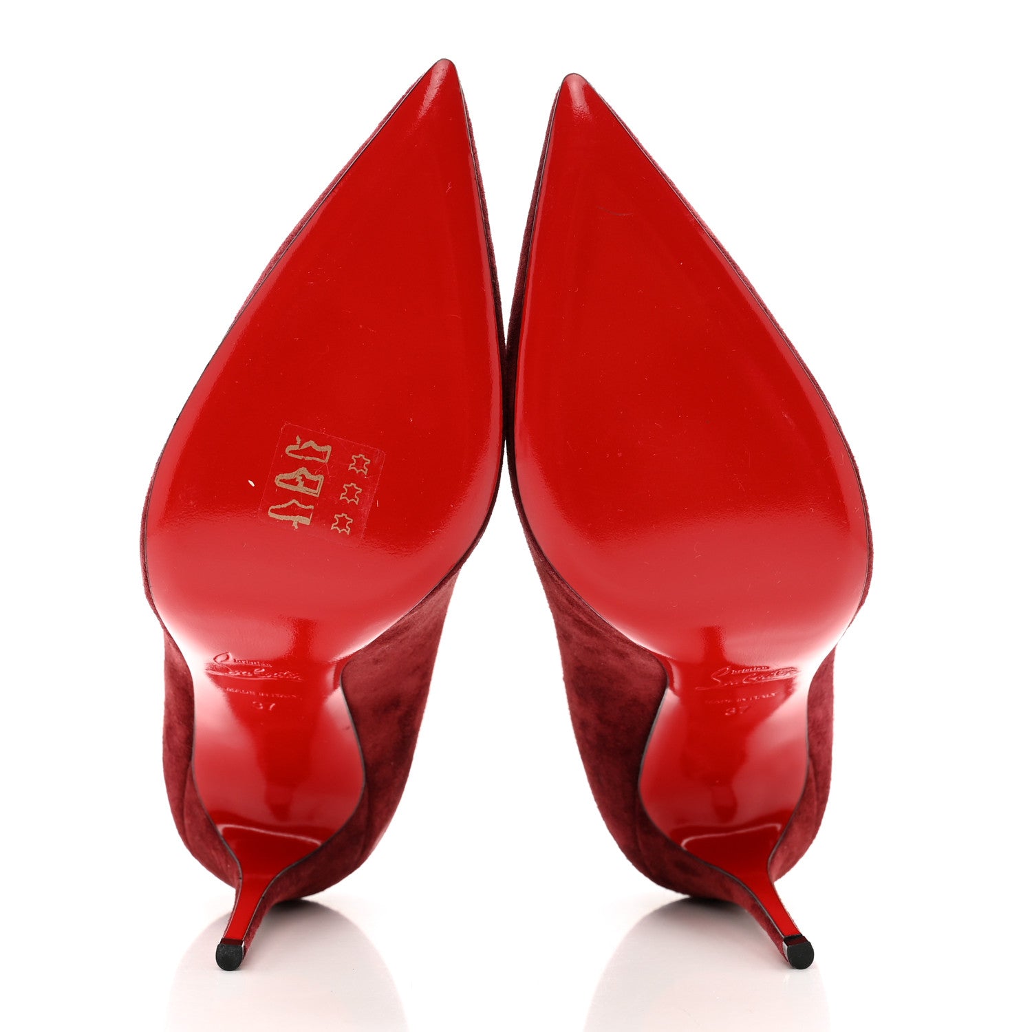Christian Louboutin Veau Velours Pigalle Follies 100 Pumps 37 Oeillet 5 of 7