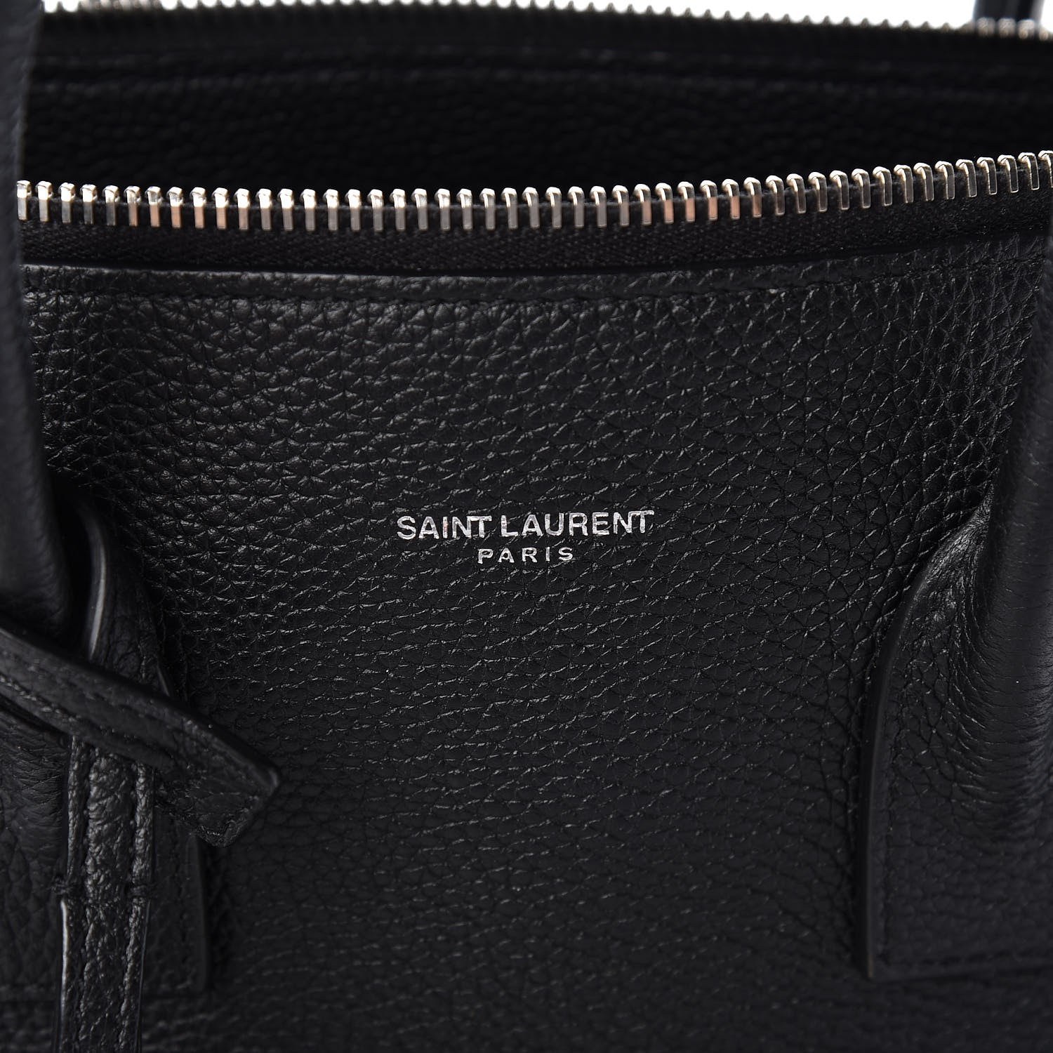 Saint Laurent Grained Calfskin Baby Supple Sac De Jour Black 6 of 14