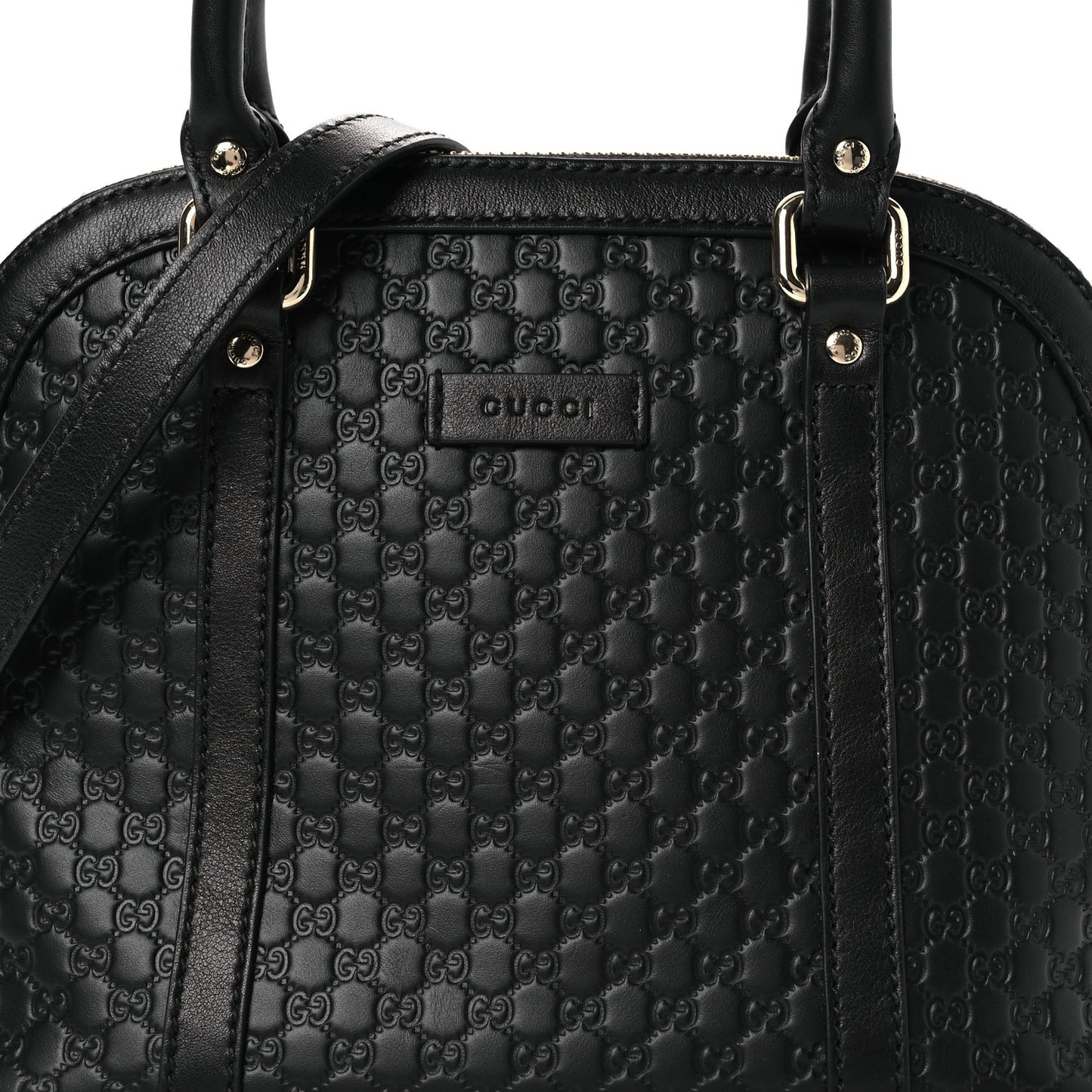 Microguccissima Mini Dome Bag Black Black