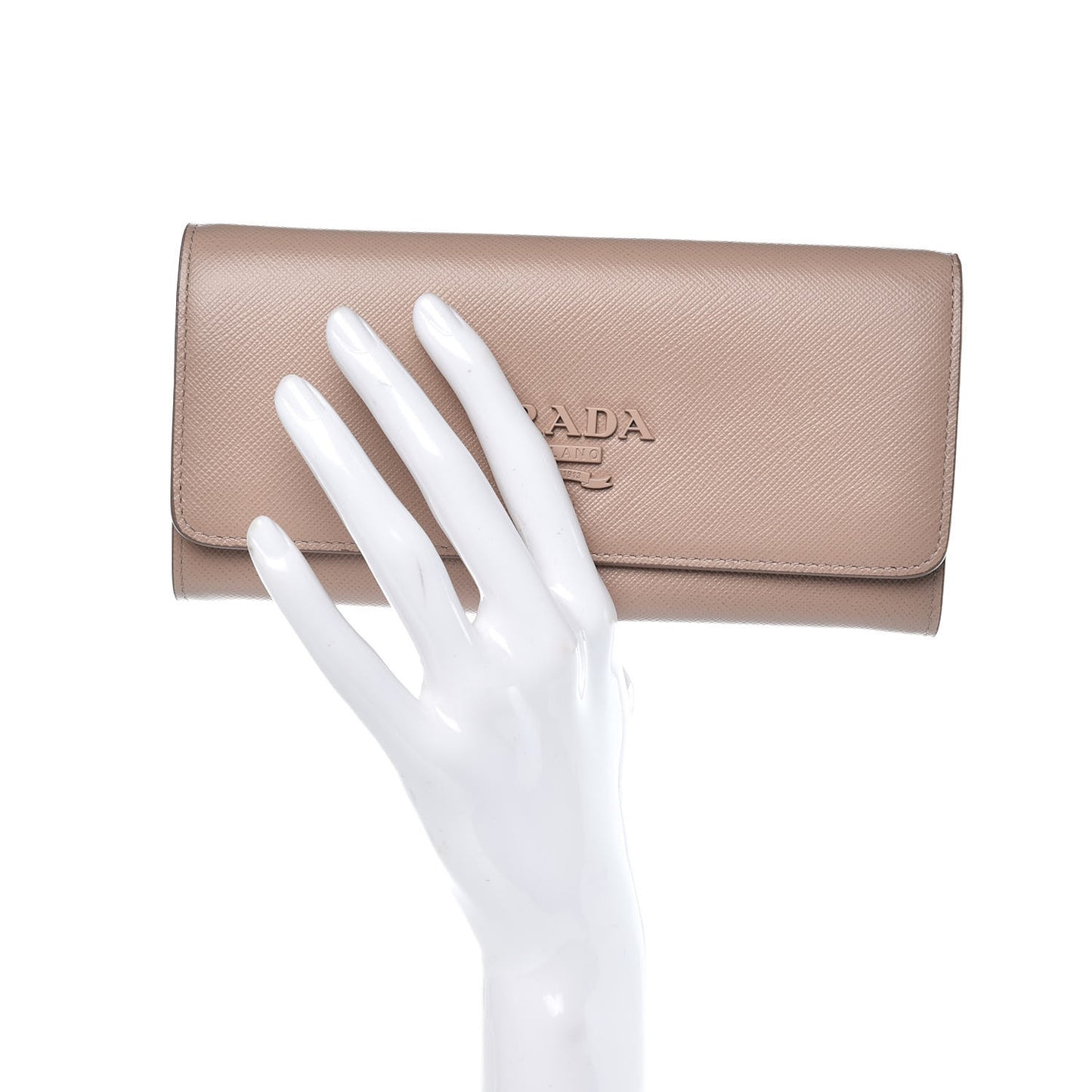 Saffiano Shine Monochrome Wallet Cipria