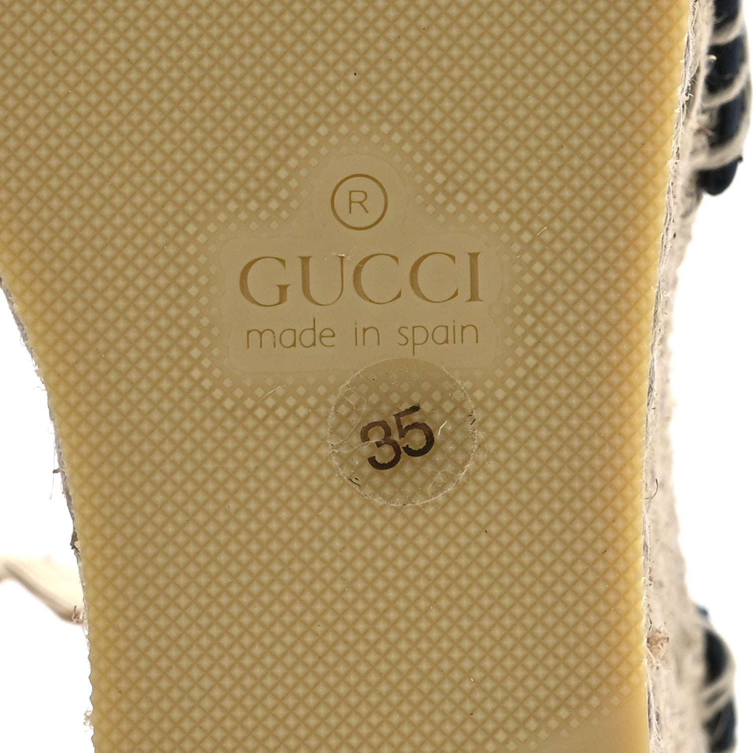 Gucci Monogram Matelasse GG Marmont Ankle Wrap Platform 35/120mm Espadrille Wedges 35 Beige Ebony Black Sand Storm 8 of 13