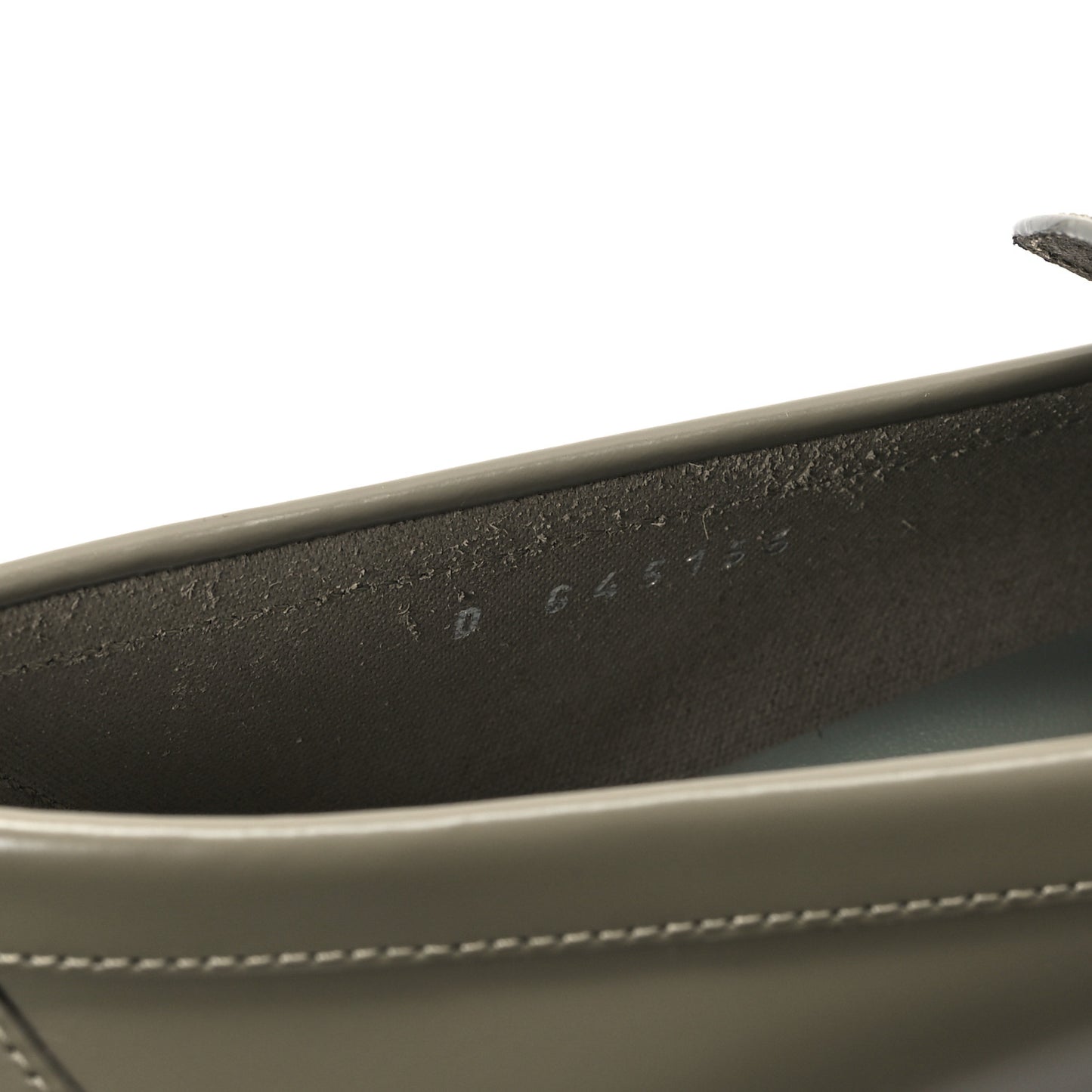 Calfskin Metal CC Loafers 38 Khaki