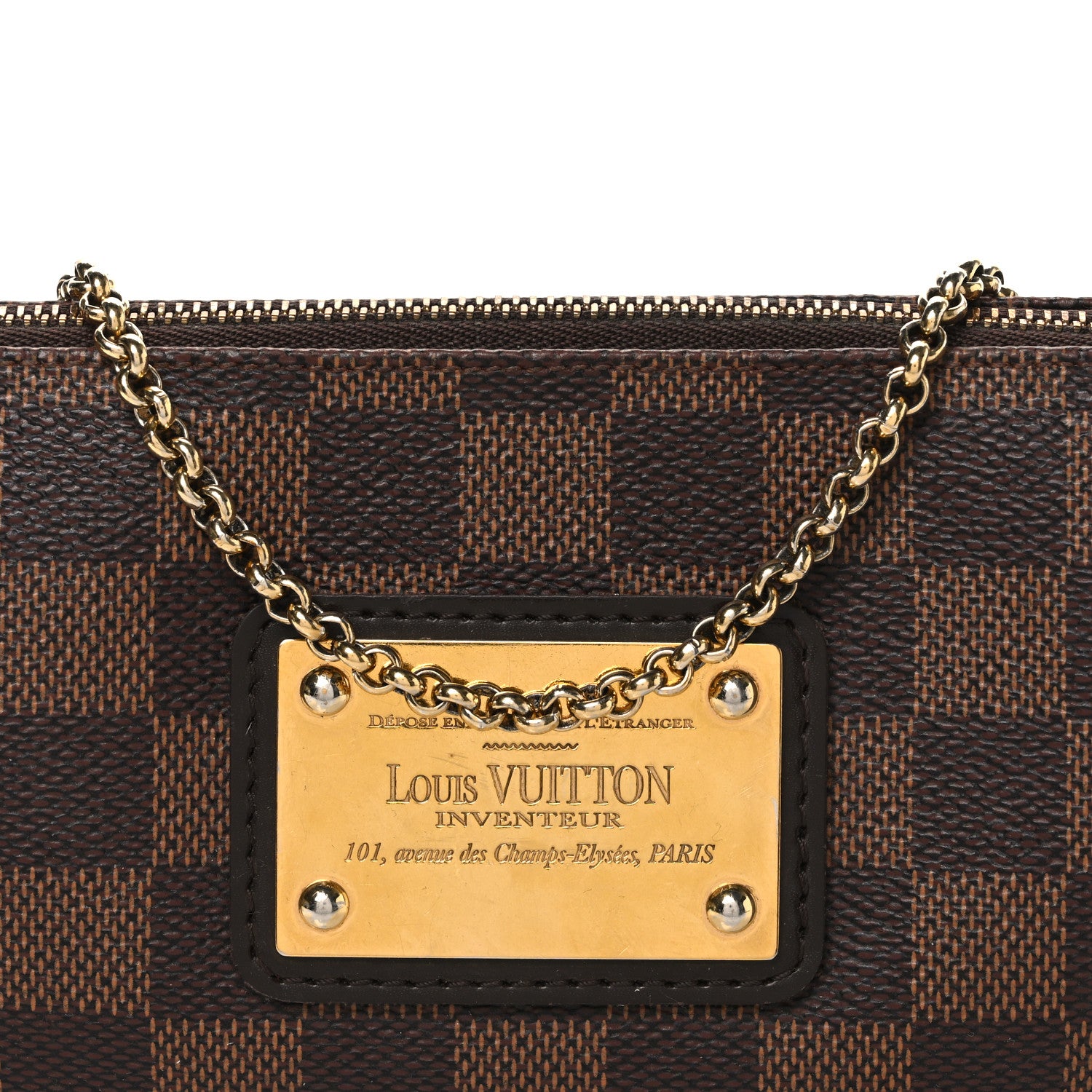 Louis Vuitton Damier Ebene Eva Clutch 8 of 11