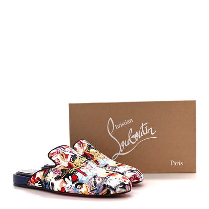Christian Louboutin Mens Coolito Donna Flat Mules 41 Navy Multi 9 of 9