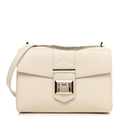 Jimmy Choo Grainy Calfskin Small Marianne Shoulder Bag Linen 1 of 9