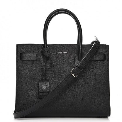 Saint Laurent Grained Calfskin Baby Sac De Jour Black 1 of 5