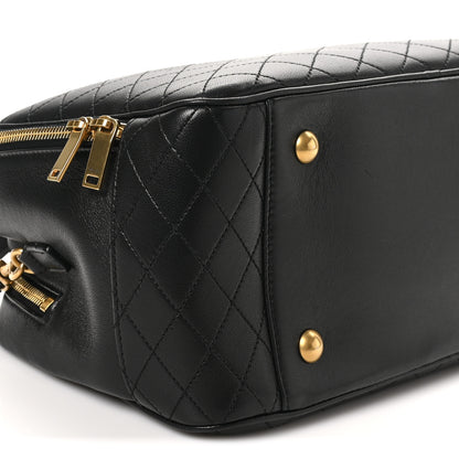 Saint Laurent Lambskin Lyia Quilted Duffle Bag Black 10 of 11