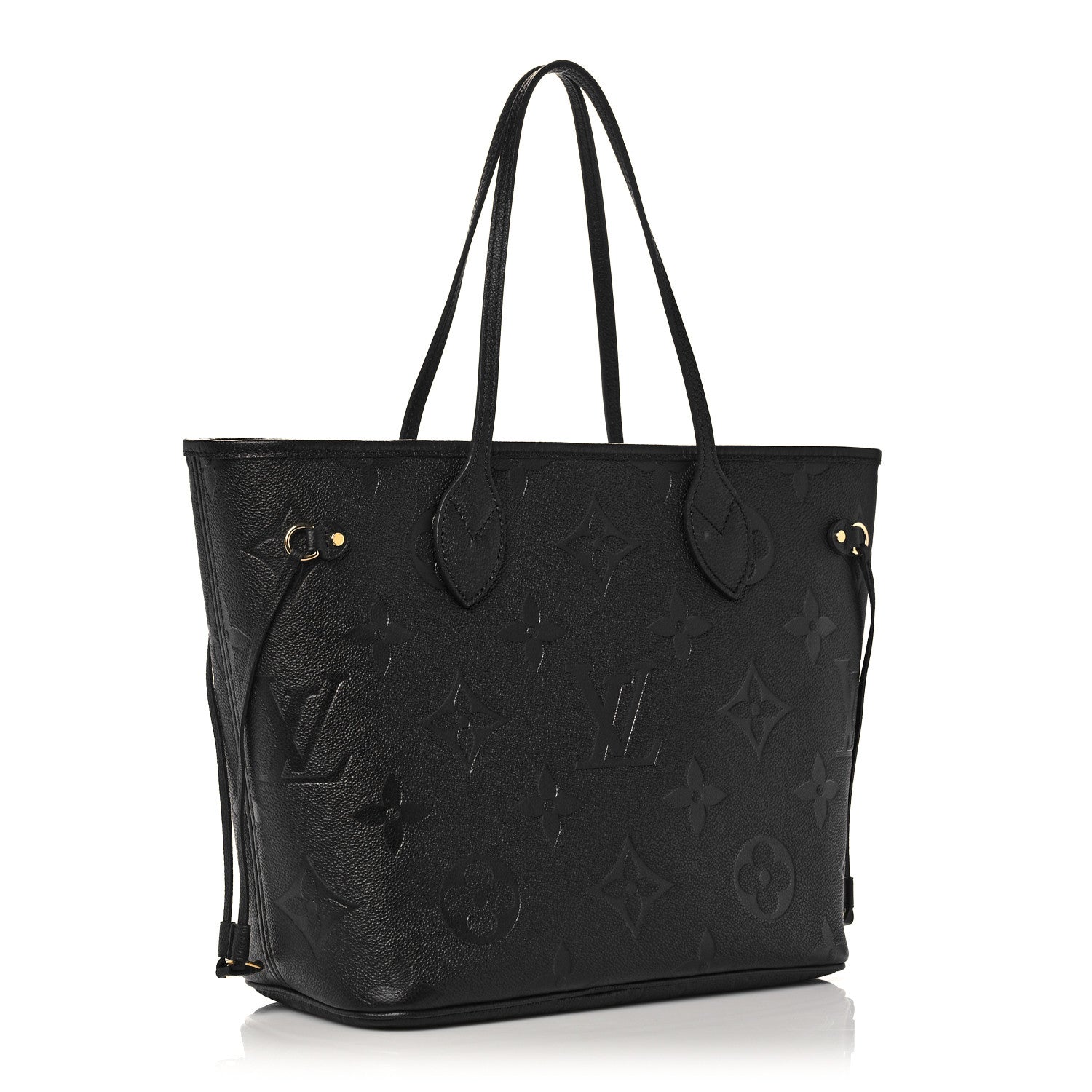 Louis Vuitton Empreinte Monogram Giant Neverfull MM Black 3 of 9