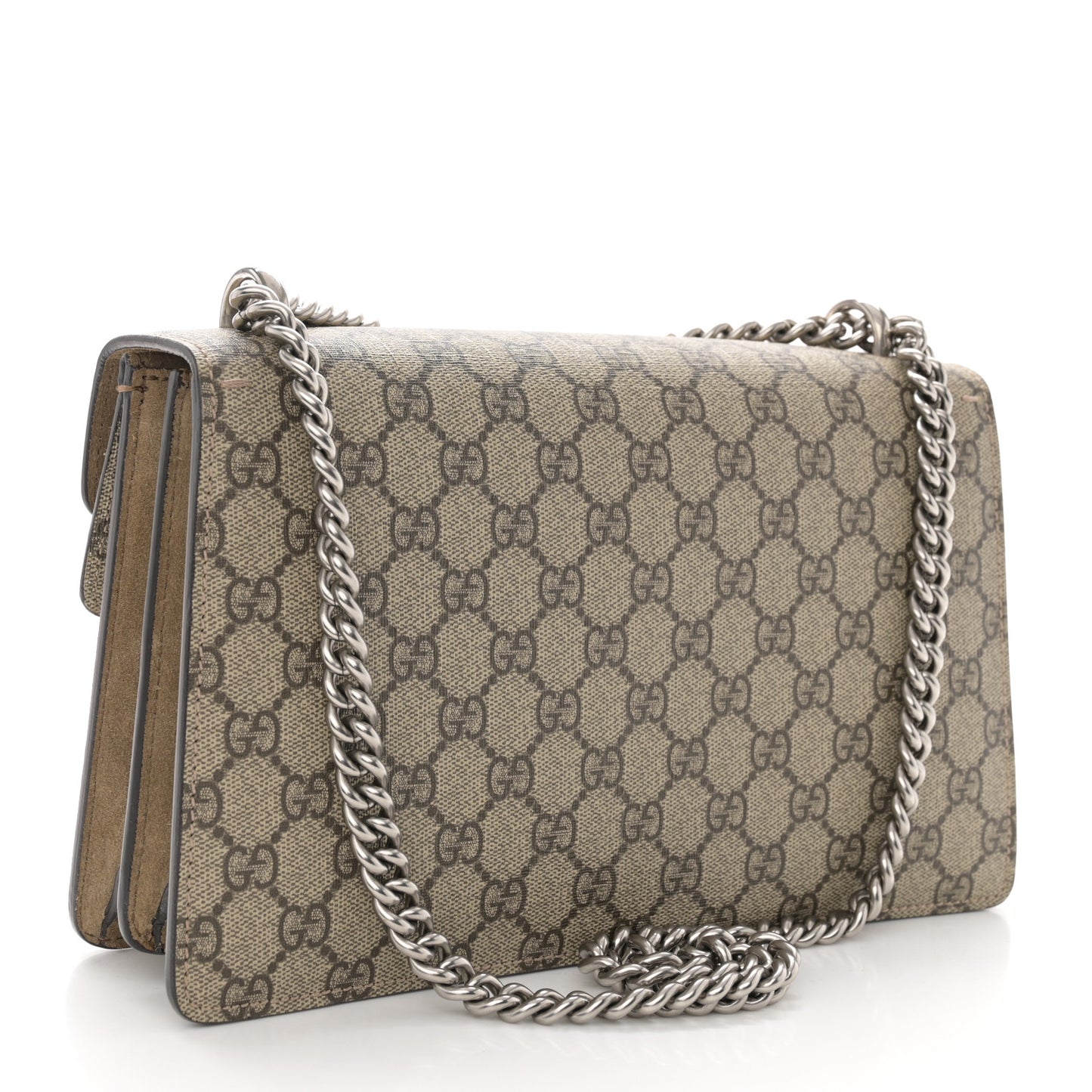 GG Supreme Monogram Small Dionysus Shoulder Bag Taupe