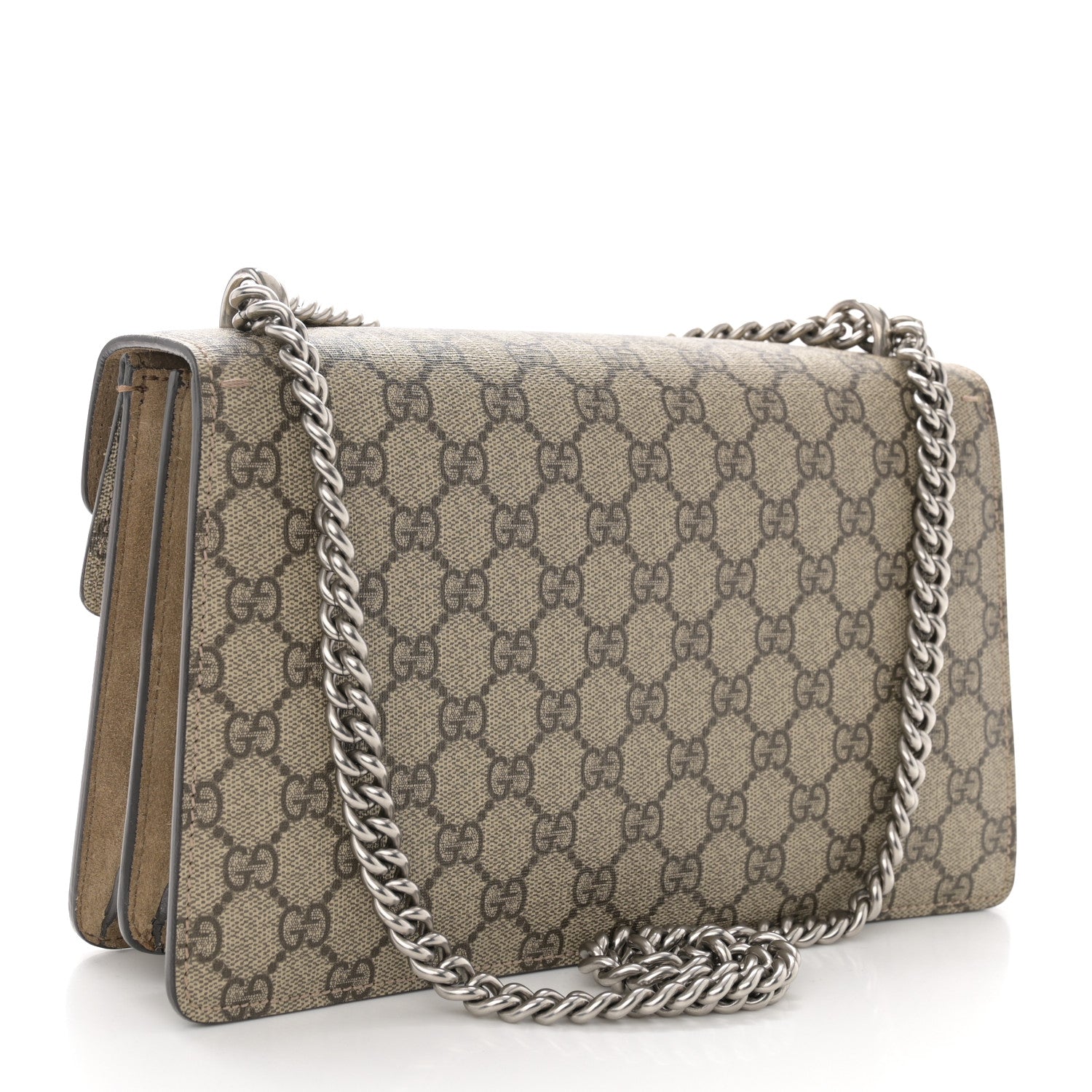 Gucci GG Supreme Monogram Small Dionysus Shoulder Bag Taupe 3 of 12