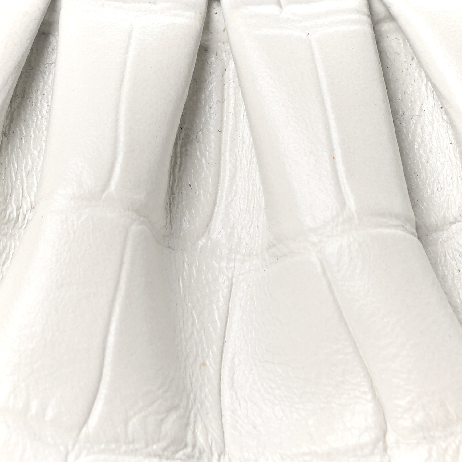 Balenciaga Extra Supple Calfskin Crocodile Embossed Le Cagole Mini Purse With Chain White 12 of 17