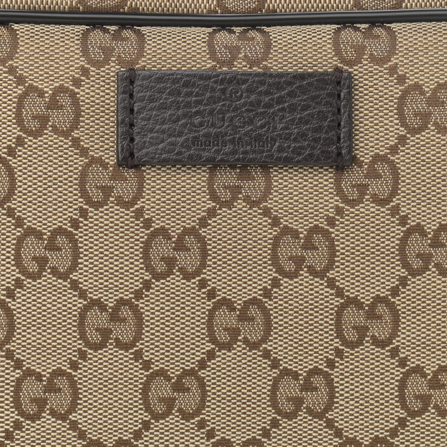 Gucci Monogram Belt Bag Dark Brown 10 of 10