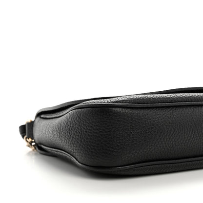 Gucci Pebbled Calfskin Medium Soho Flap Crossbody Black 10 of 11