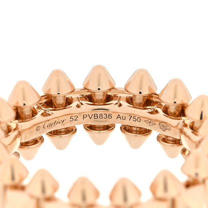 Cartier 18K Pink Gold MM Clash De Cartier Ring 52 6 4 of 5
