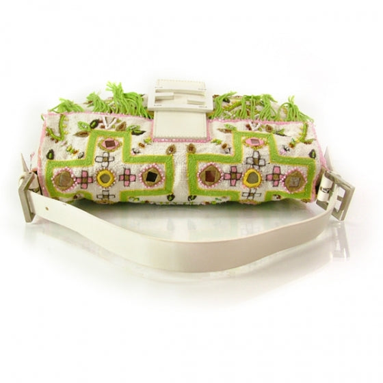Toile Beaded Baguette Ivory
