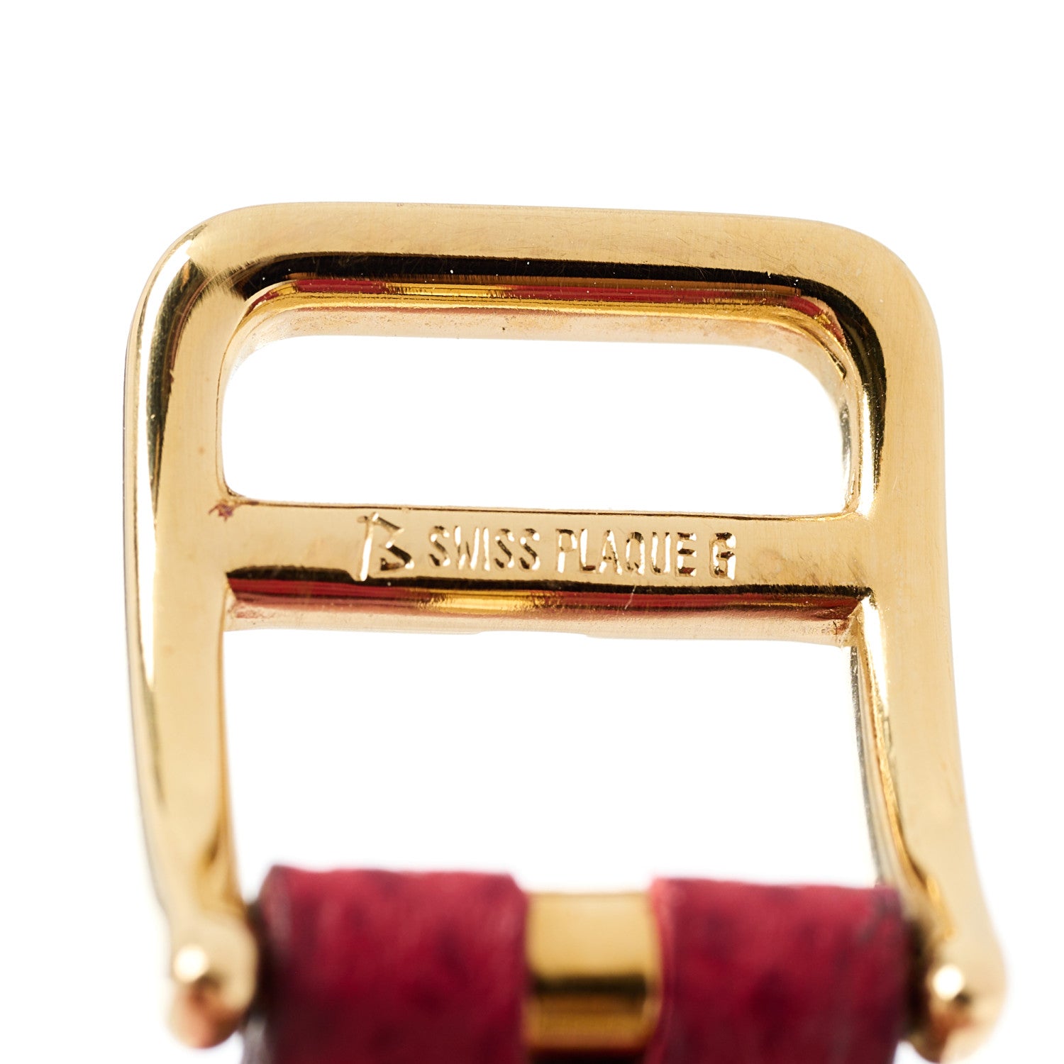 Hermes Stainless Steel Courchevel 20mm Kelly Cadena Quartz Watch Rouge 6 of 8