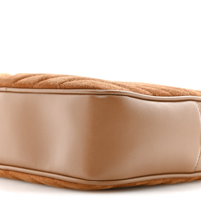 Saint Laurent Suede Matelasse Monogram Lou Camera Bag Cinnamon 10 of 10