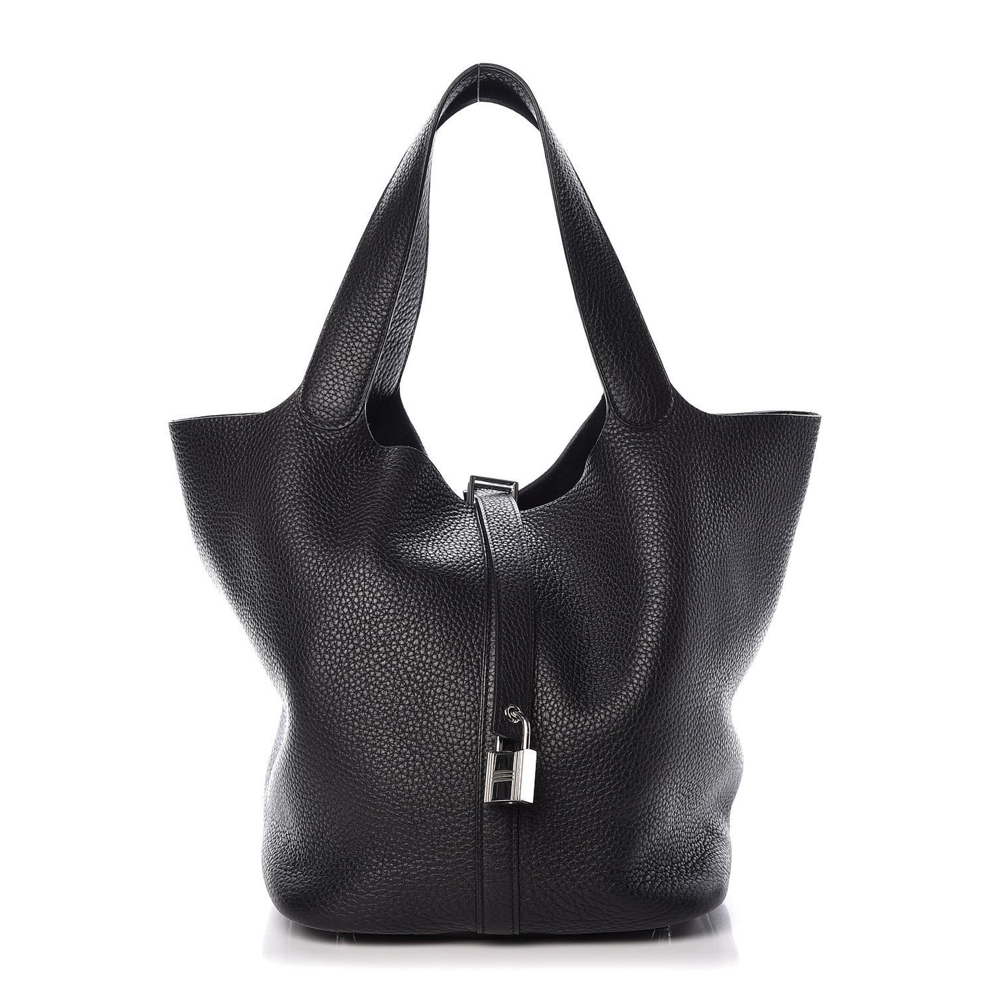 Taurillon Clemence Picotin Lock 26 GM Black