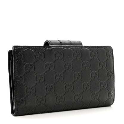 Gucci Guccissima Ladies Web Long Wallet Black 4 of 8