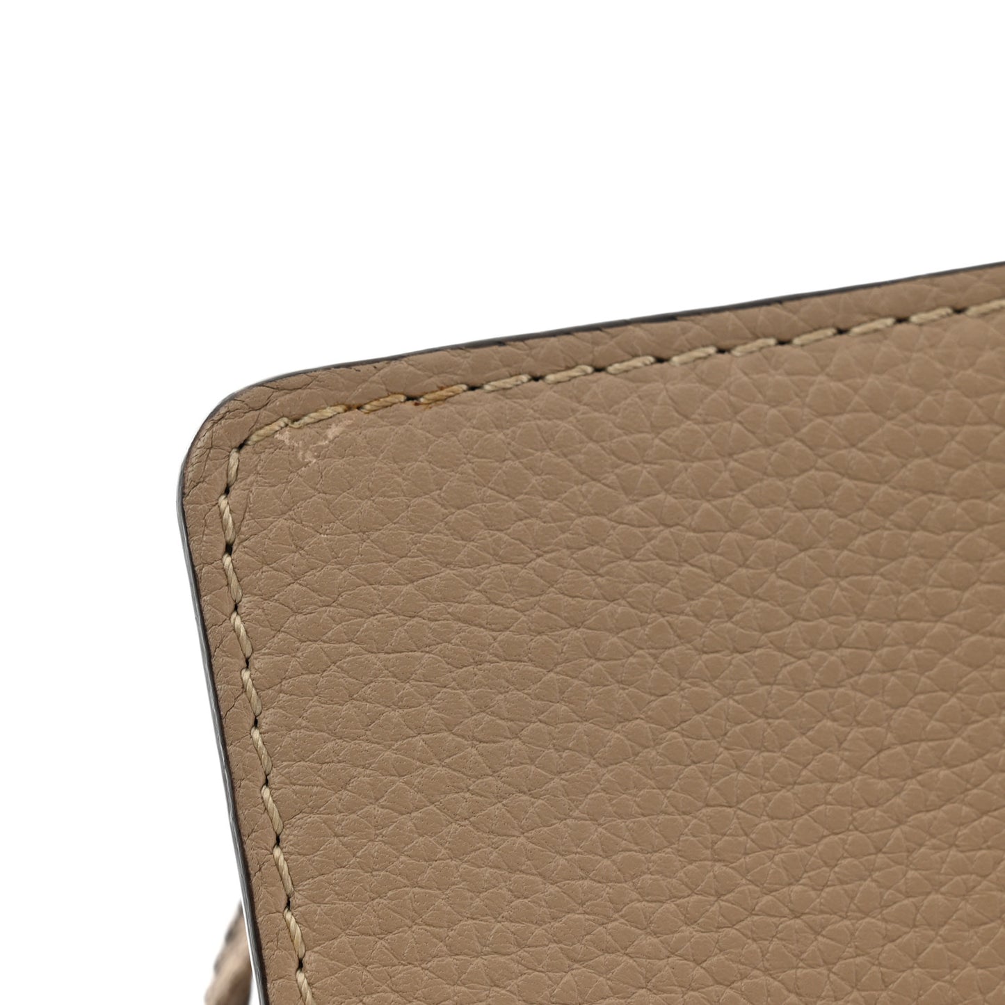 Drummed Calfskin Mini Luggage Dune