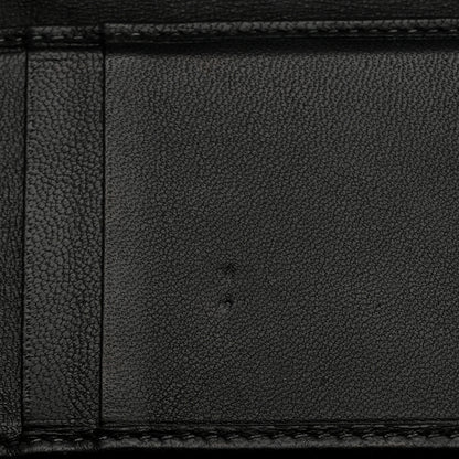 Christian Dior Grained Calfskin Cannage Diorama Elancee Wallet Black 7 of 8