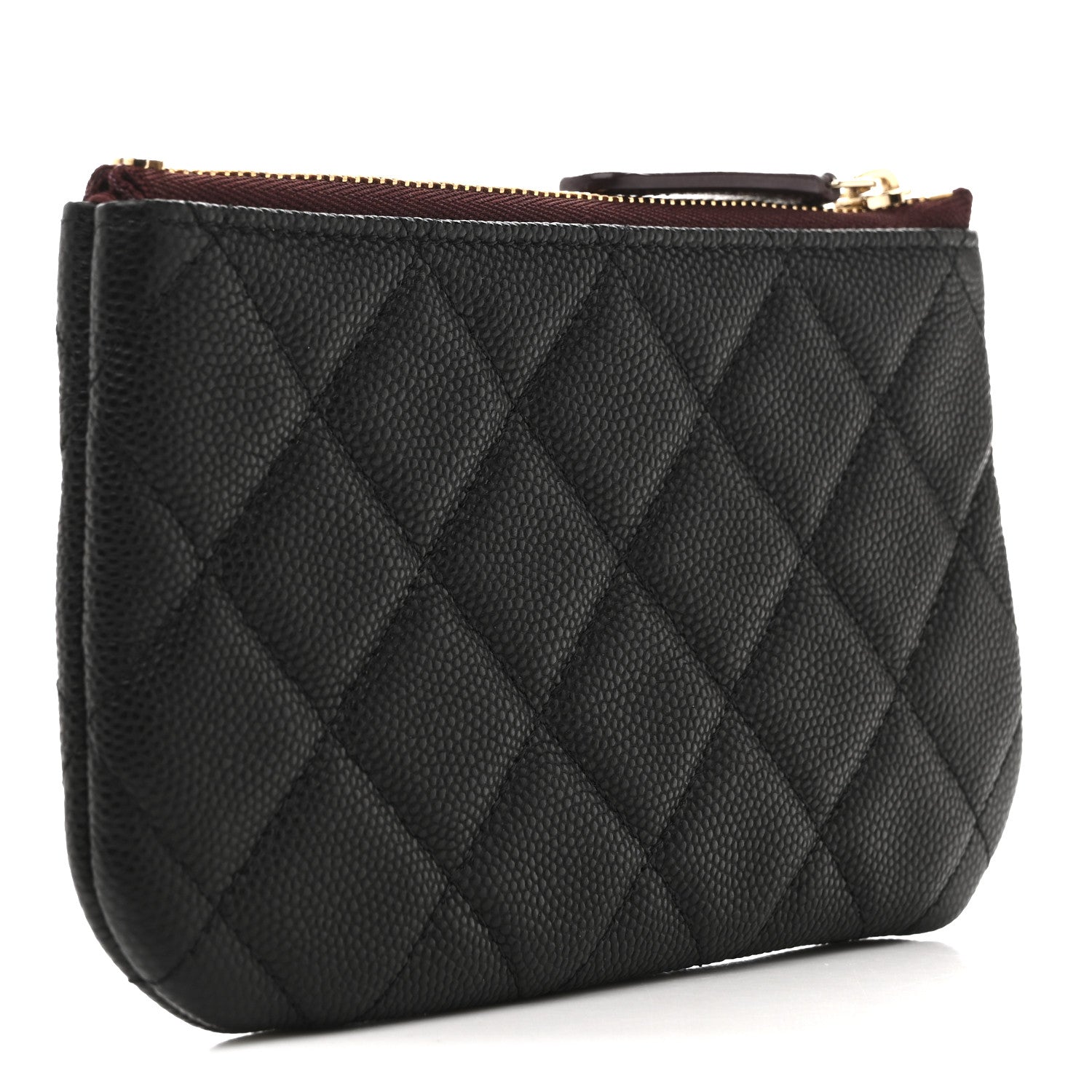 Chanel Caviar Quilted Small Cosmetic Case Black 3 of 8