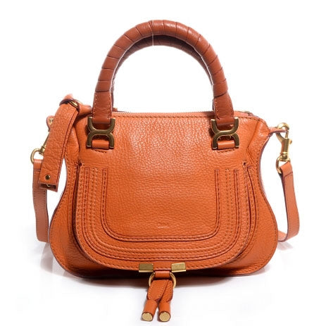 Calfskin Mini Marcie Satchel Indian Summer