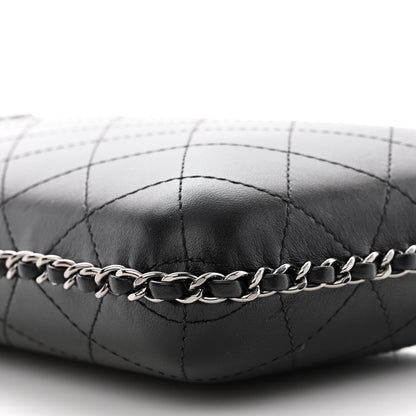 Chanel Lambskin Quilted Chain Around Phone Holder Black 9 of 11