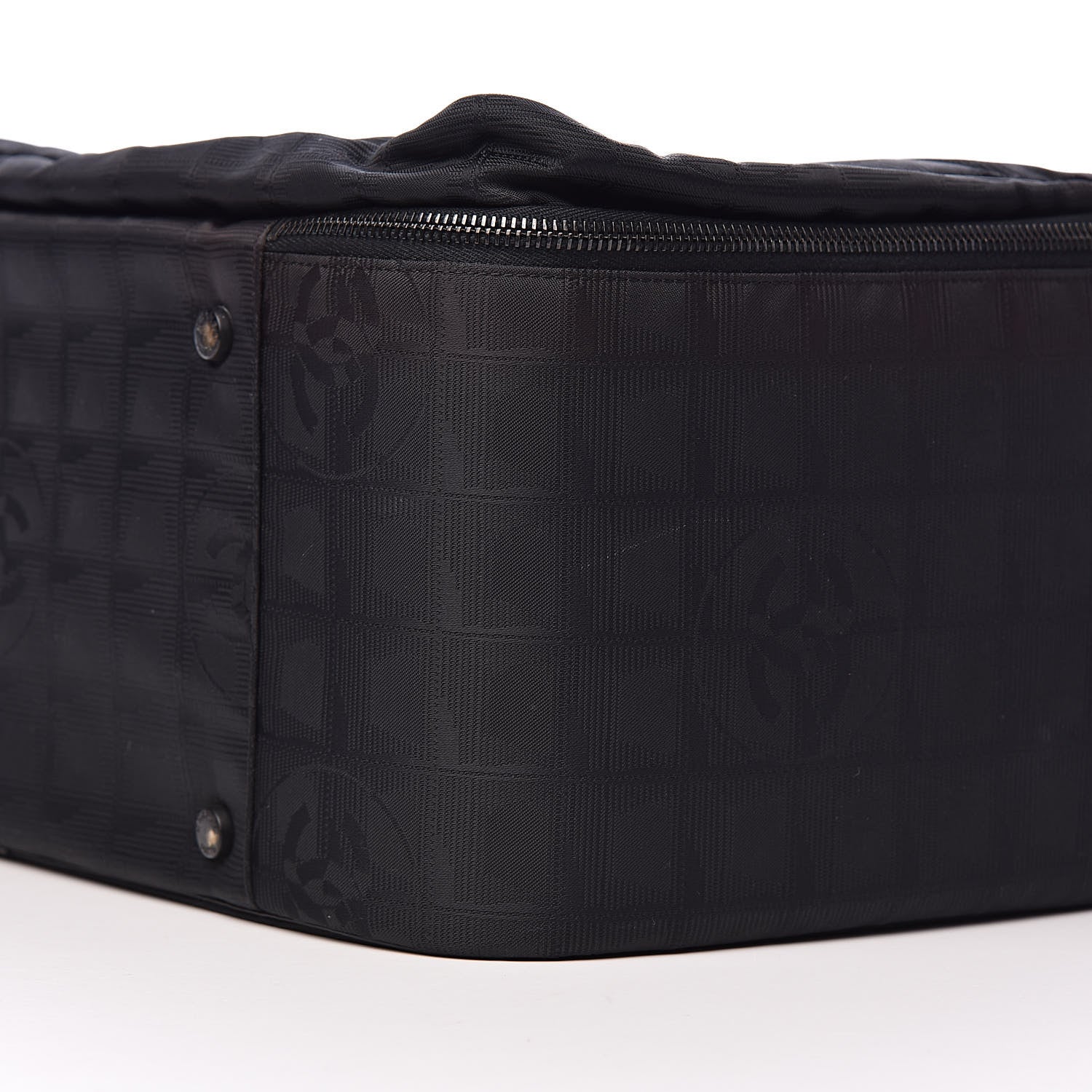 Chanel Nylon Travel Small Suitcase Black 14 of 15