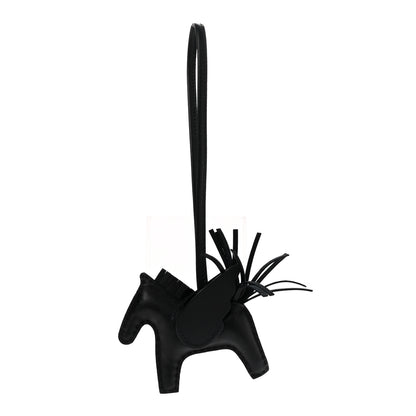 Hermes Milo Lambskin Grigri Rodeo Pegase Horse Bag Charm PM So Black 1 of 5
