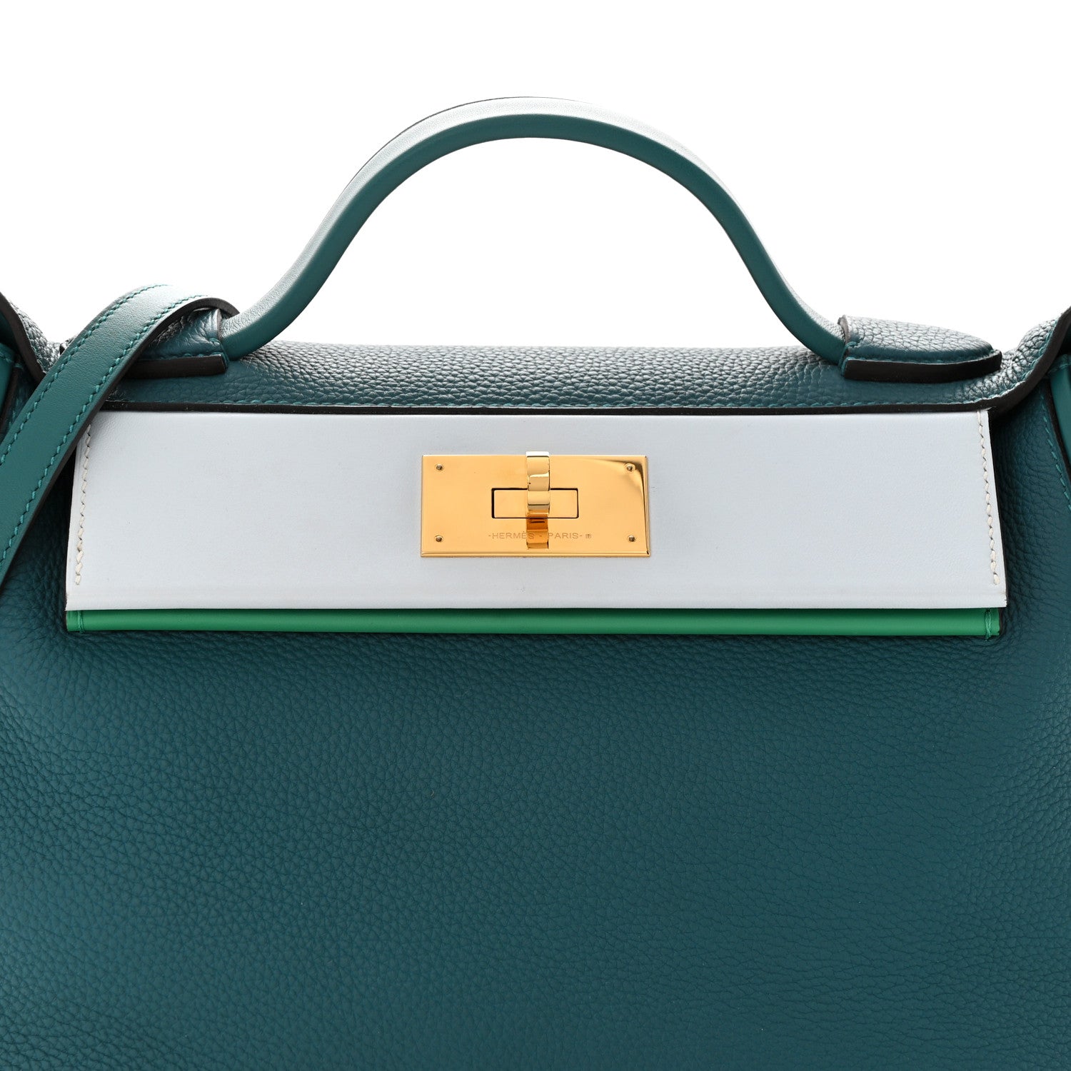 Hermes Togo Swift 29 24/24 Vert Bosphore Bleu Brume Vert Jade 8 of 13