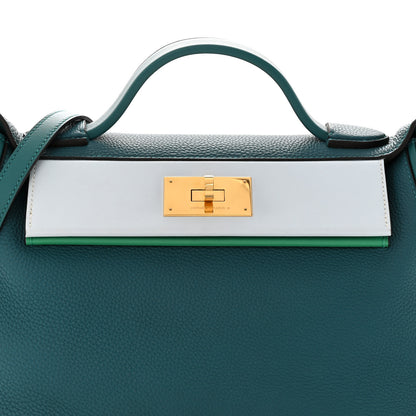 Hermes Togo Swift 29 24/24 Vert Bosphore Bleu Brume Vert Jade 8 of 13