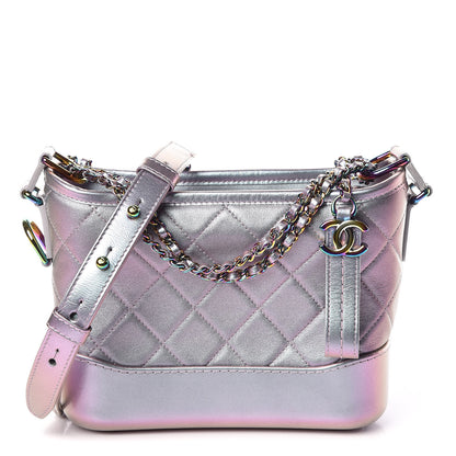 Chanel Iridescent Lambskin Calfskin Quilted Small Gabrielle Hobo Light Purple 1 of 10