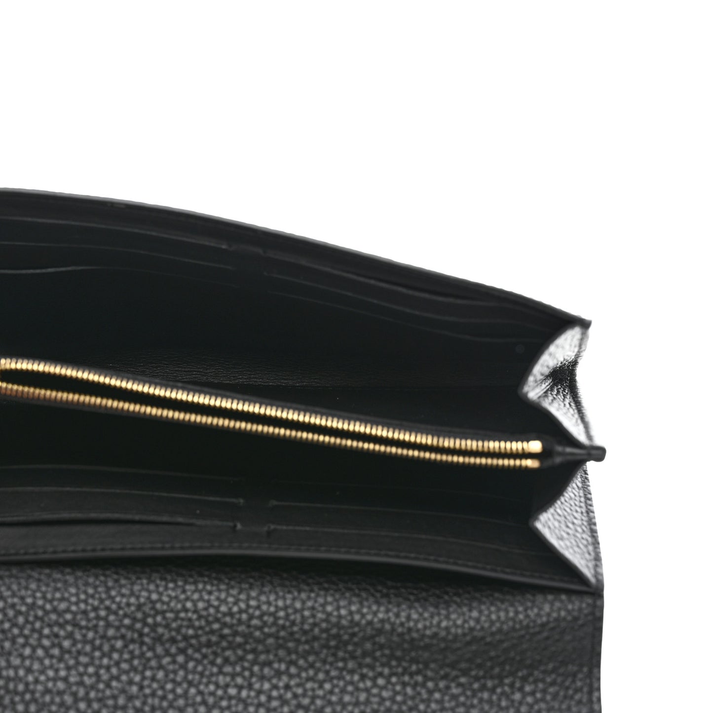 Taurillon Embellished Capucines Long Wallet Black