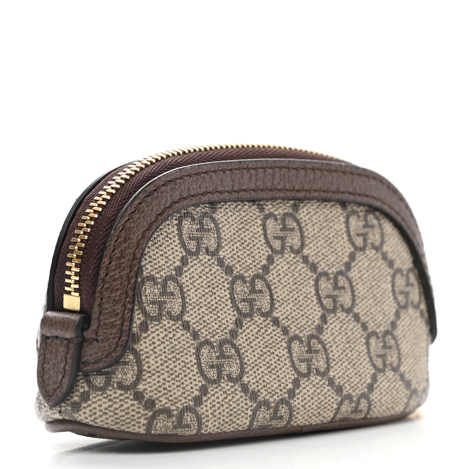 Gucci GG Supreme Monogram Web Ophidia Dome Key Pouch Beige New Acero 3 of 8