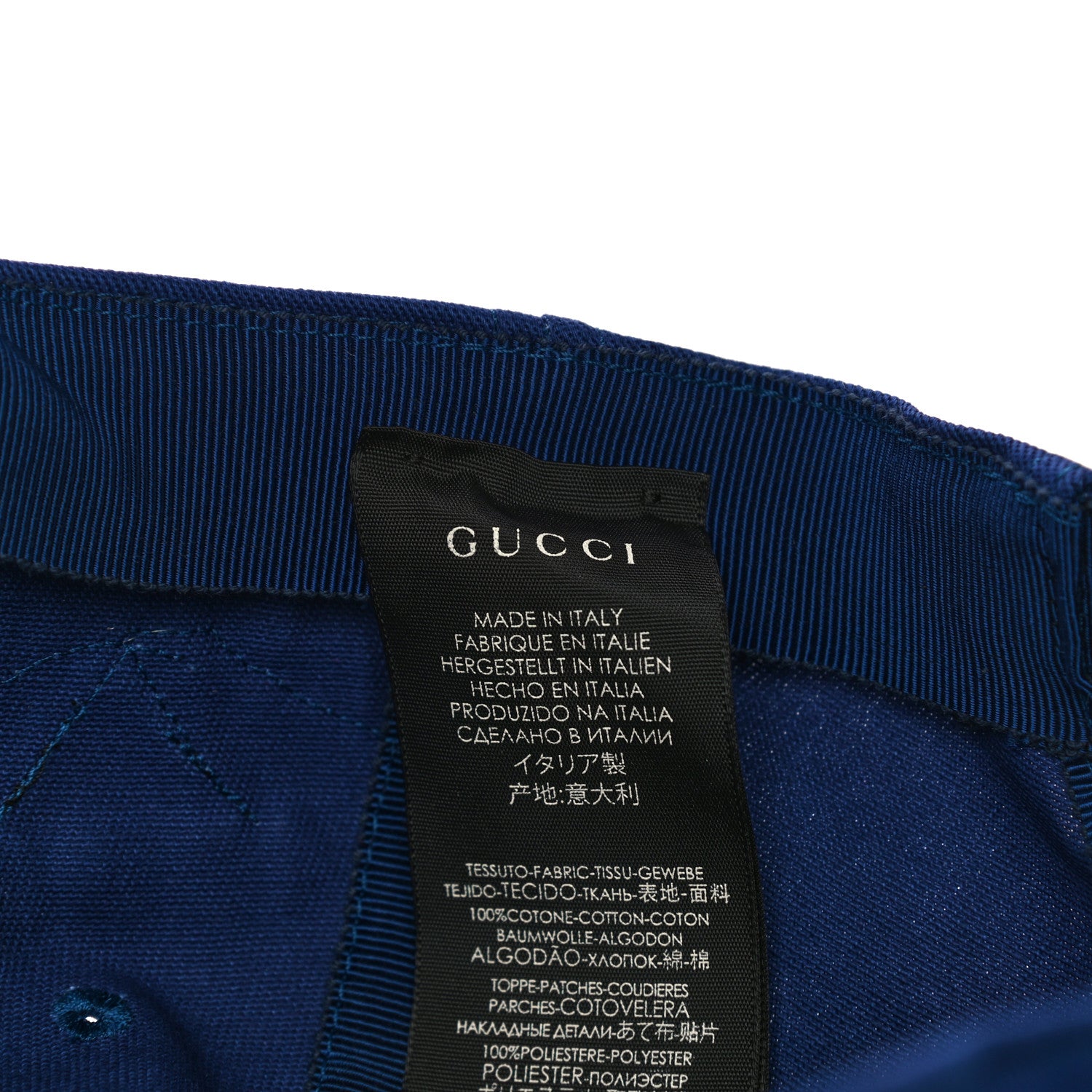 Gucci X MLB Cotton NY Yankees Baseball Hat 57-61 Blue 7 of 8