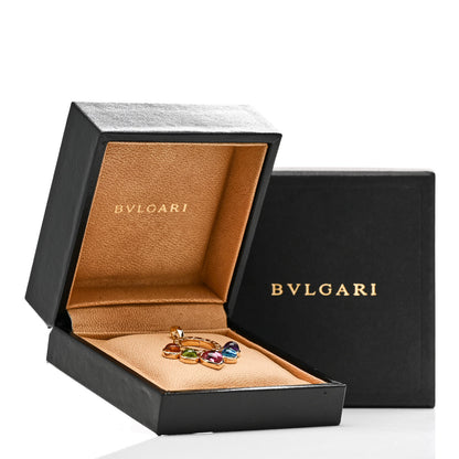 Bulgari 18K Yellow Gold Citrine Peridot Tourmaline Topaz Amethyst Allegra Pendant 5 of 5