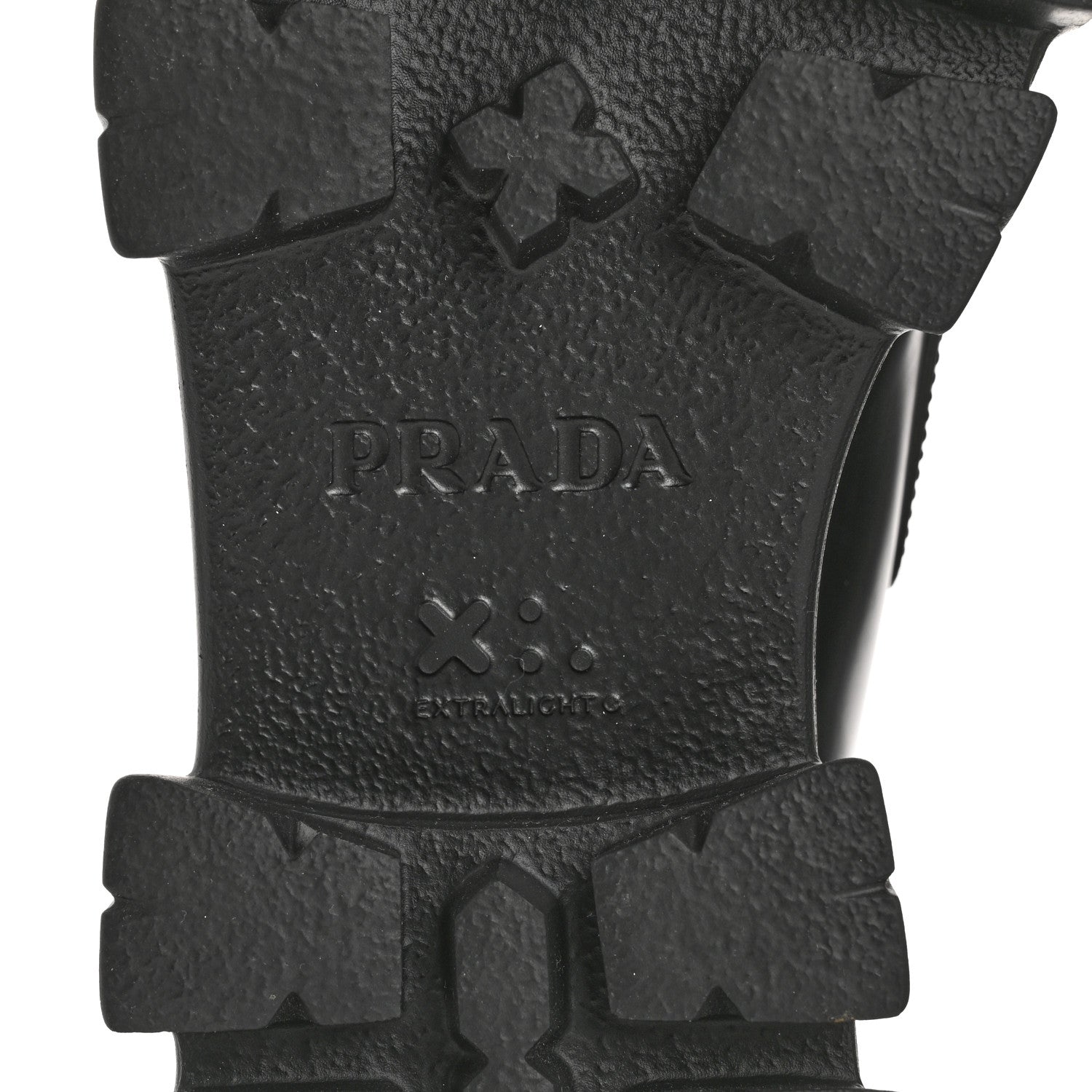 Prada Spazzolato Rois Metal Triangle Logo Monolith 55mm Loafers 38 Black 8 of 11