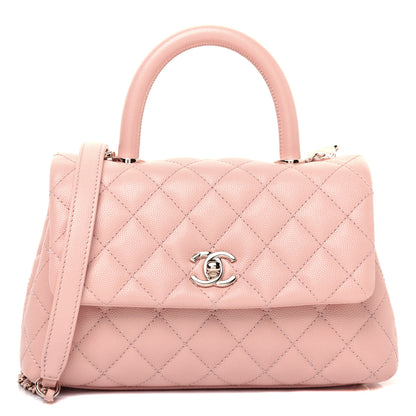 Chanel Caviar Quilted Mini Coco Handle Flap Light Pink 1 of 11
