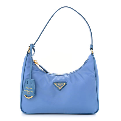 Prada Tessuto Nylon Saffiano Mini Re-Edition 2005 Bag Onda 1 of 9