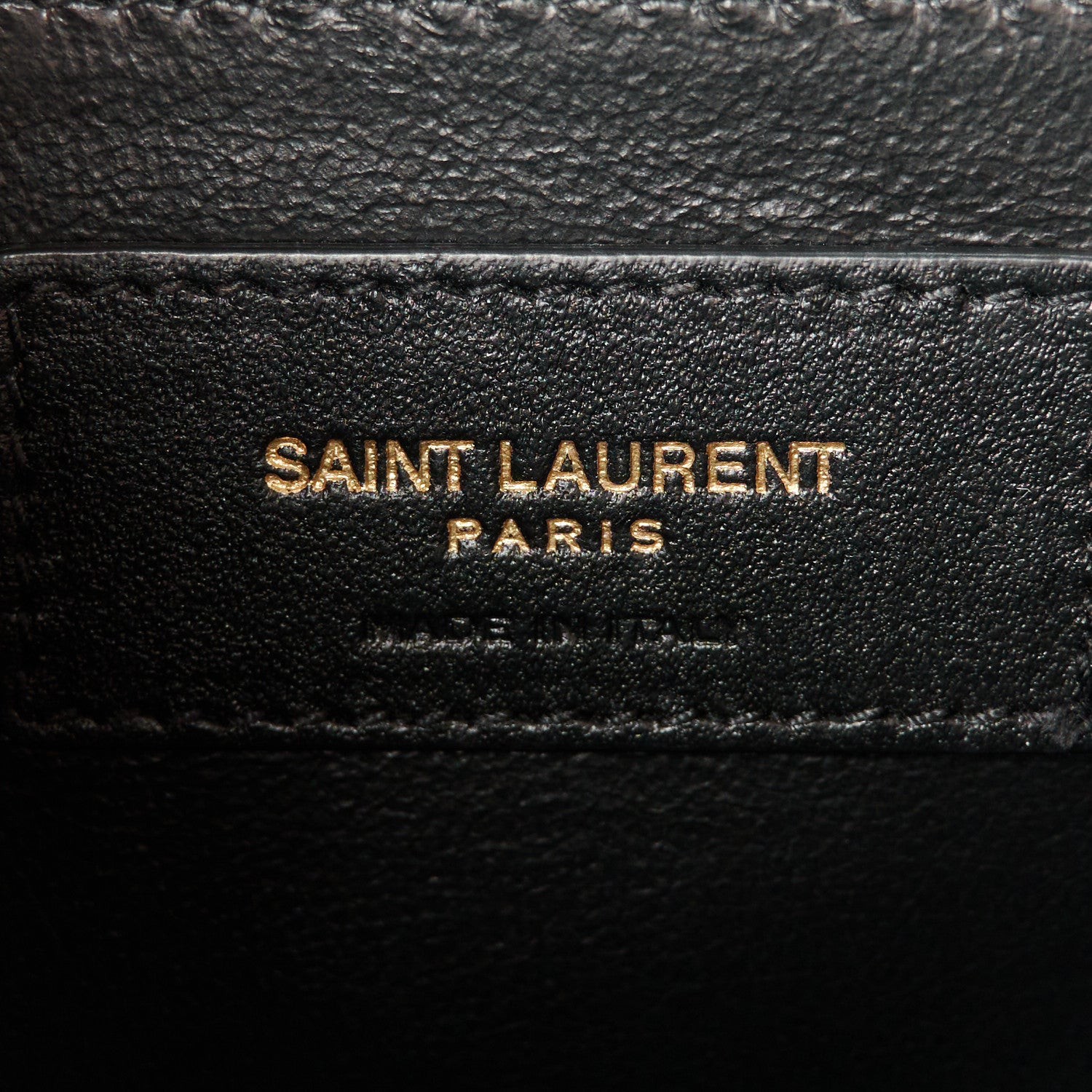 Saint Laurent Grain De Poudre Textured Mixed Matelasse Medium Triquilt Monogram Satchel Dark Beige 7 of 11