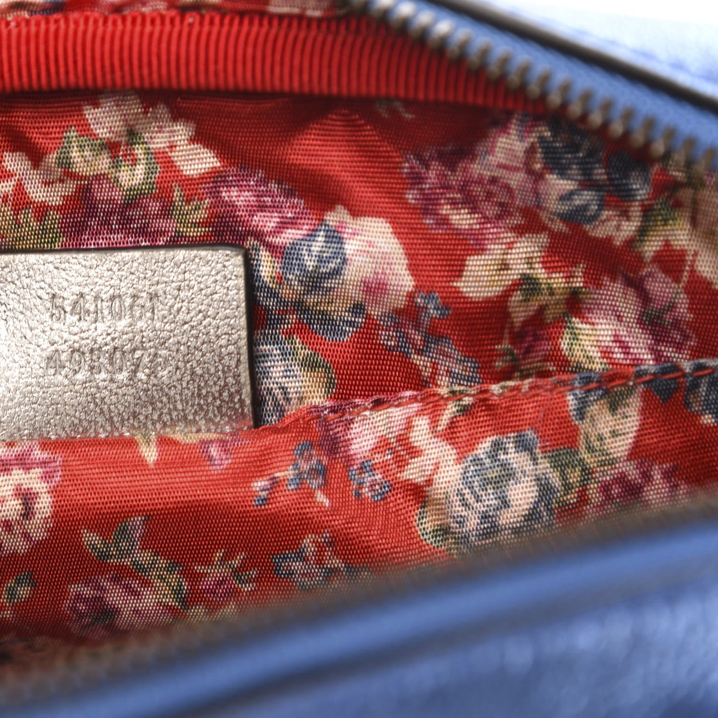 Laminated Nappa Trapuntata Small Zumi Shoulder Bag Rosso Marine Argento
