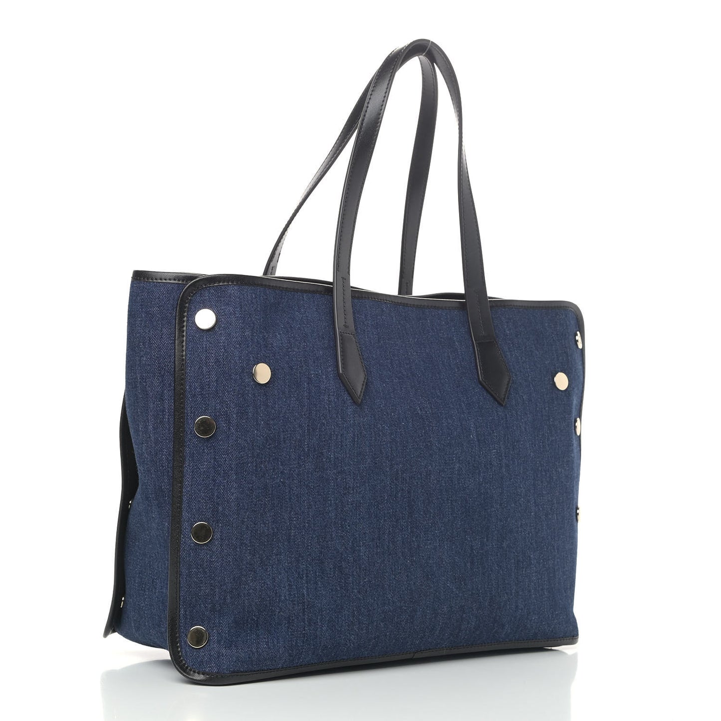 Denim Medium Logo Bond Shopper Tote Blue