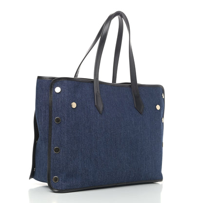 Givenchy Denim Medium Logo Bond Shopper Tote Blue 3 of 10