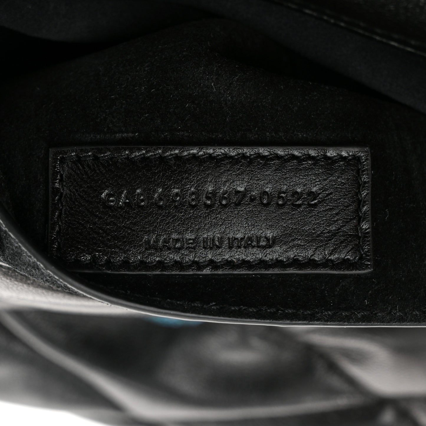 Lambskin Quilted Le 57 Diamond Shoulder Bag Black