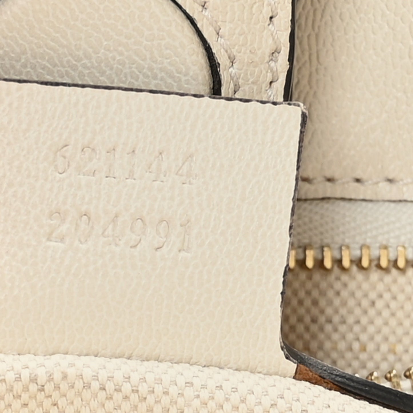 Monogram Calfskin Medium Horsebit 1955 Tote Bag Beige Mystic White