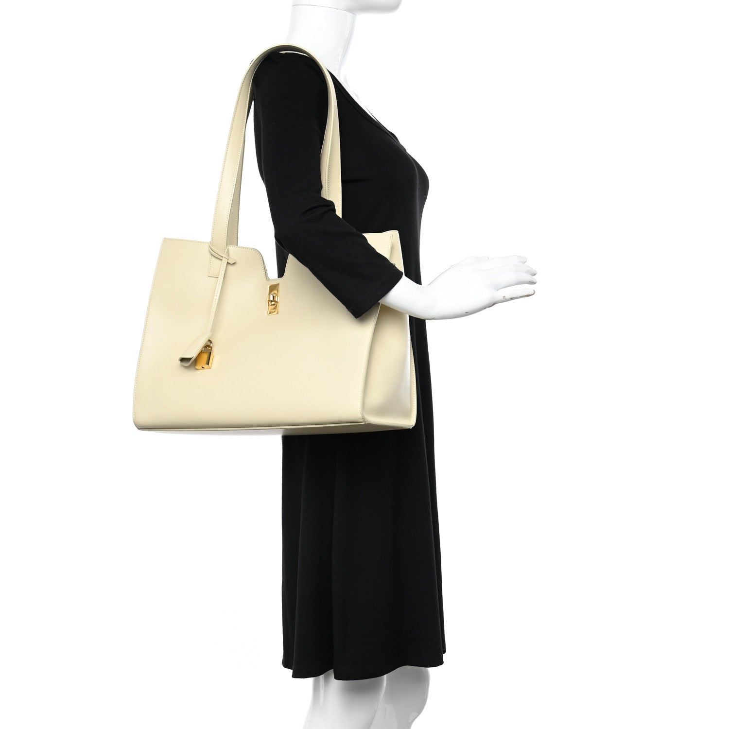 Celine Smooth Calfskin Cabas 16 Bag Limestone 2 of 12