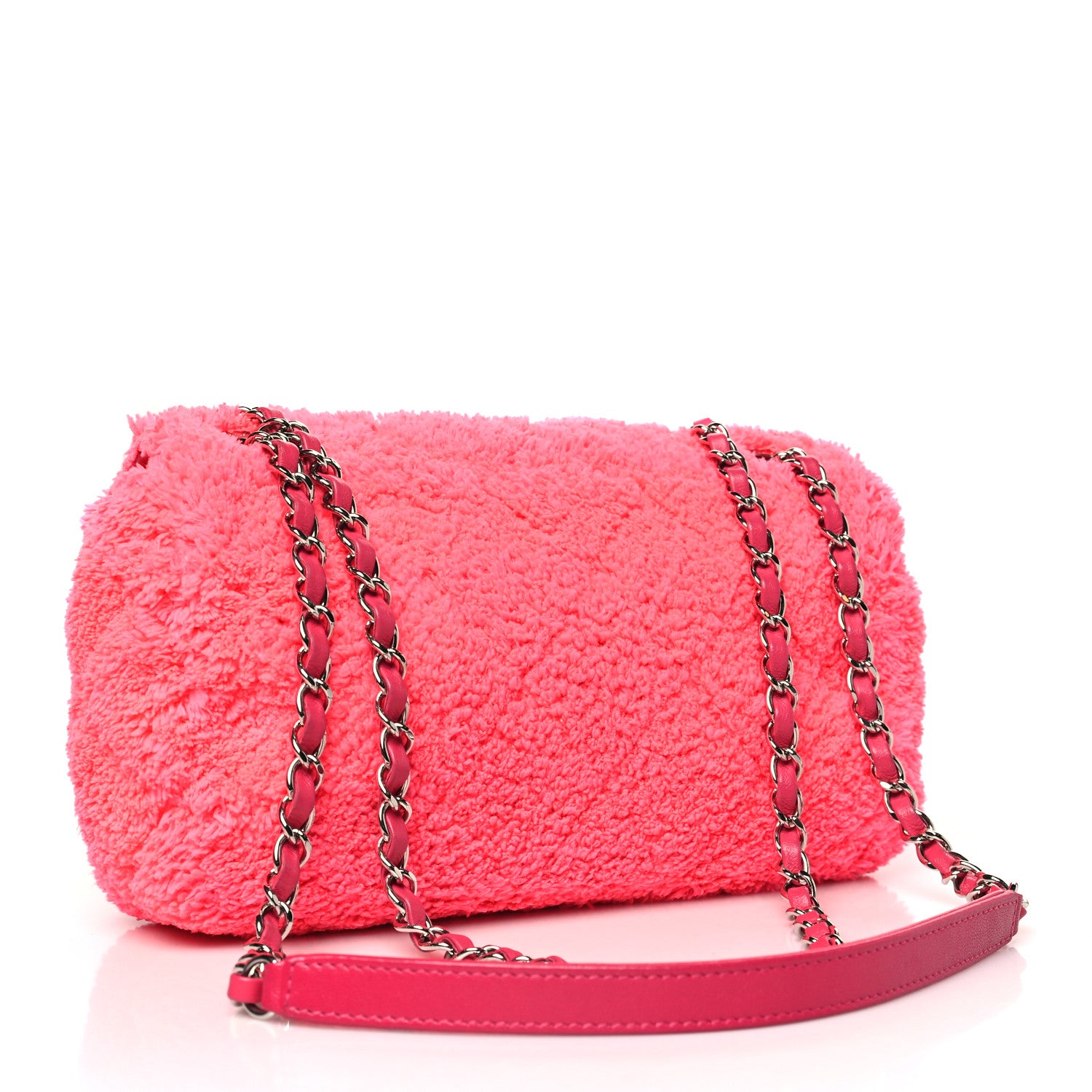 Chanel Lambskin Calfskin Mixed Fibers Quilted Medium Flap Pink 3 of 10