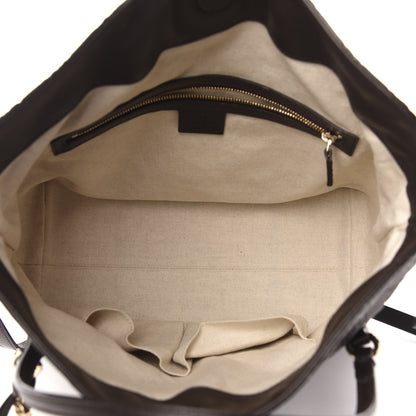 Gucci Guccissima Medium Bree Foldover Tote Chocolate 6 of 14