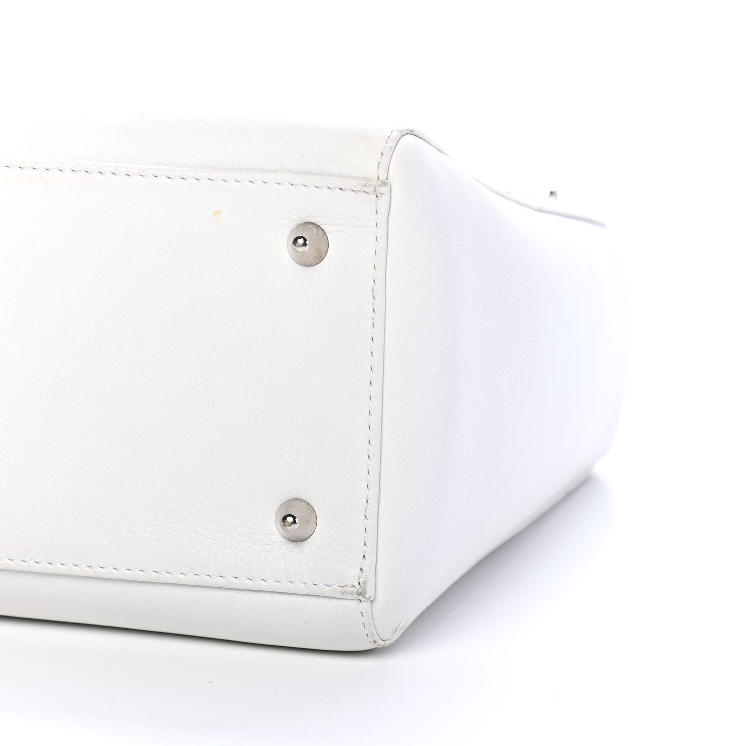 Christian Dior Grained Calfskin Medium Lady Dior White 9 of 11